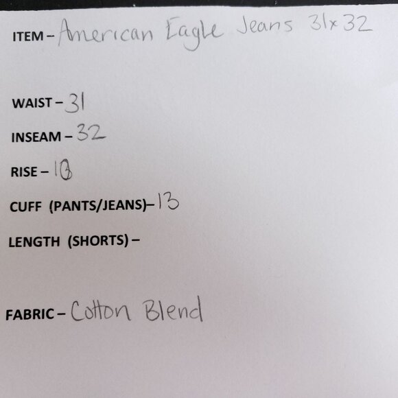 American Eagle Slim Distressed Jeans Men's Size 31/32 Medium Wash Next Level Fle - Picture 6 of 7